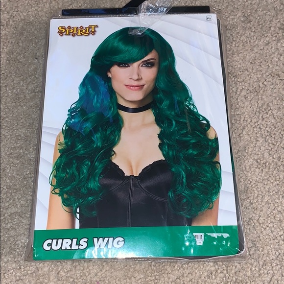 Spirit Accessories - Green curls wig